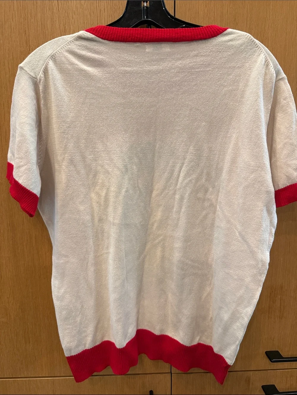 Me369 Nora Graphic Knit Short Sleeve Top - Hawaii Womens size Large